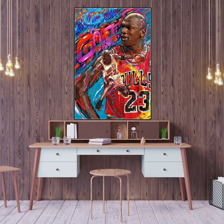 Basketball Art Michael Jordan - kigrumi