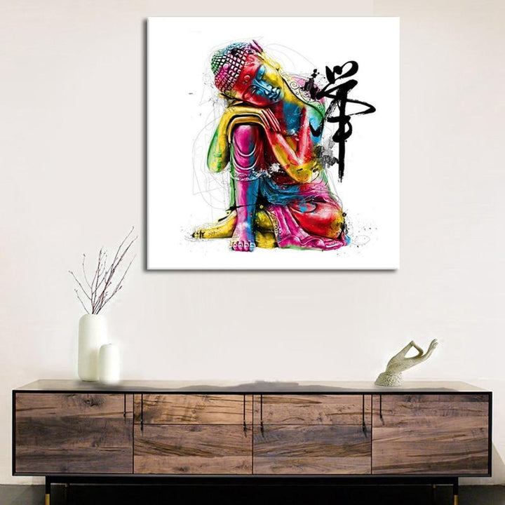 Buddha Canvas Oil Painting Wall Picture - kigrumi