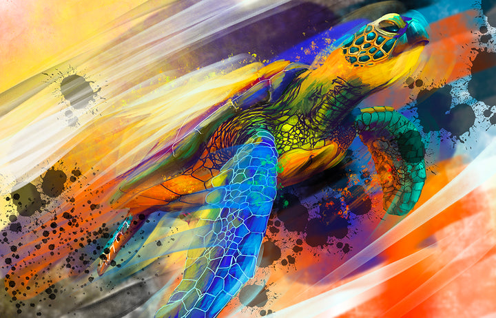 Sea Turtle Canvas Wall Art -Wild animal canvas prints