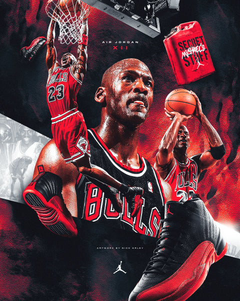 Modern Graffiti Air Jordan Artwork Canvas printed for home decor