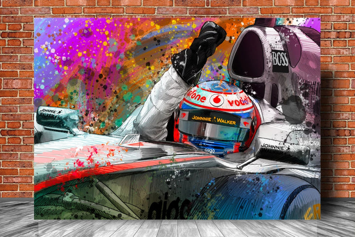 Jenson Button Mclaren Victory Salute
