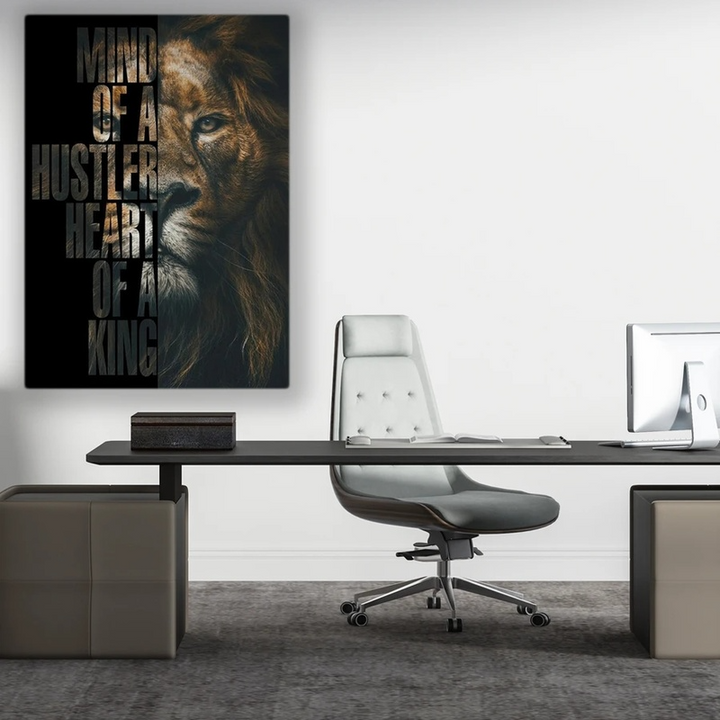 Lion Motivational Canvas Wall Art