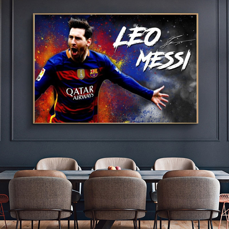 Lionel Messi Soccer Superstar Posters