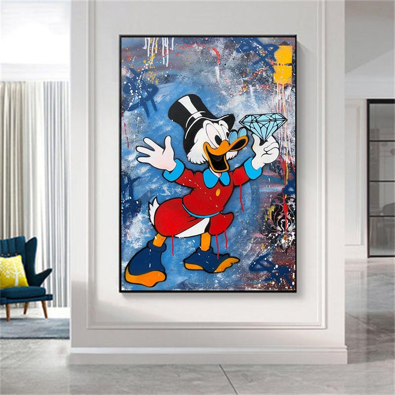 Donald Duck Canvas Painting