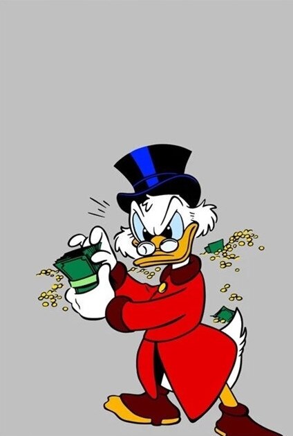 Donald Duck Wall Painting
