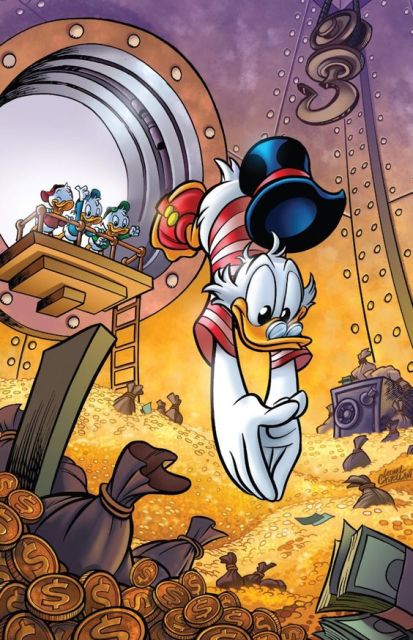 Donald Duck Wall Painting