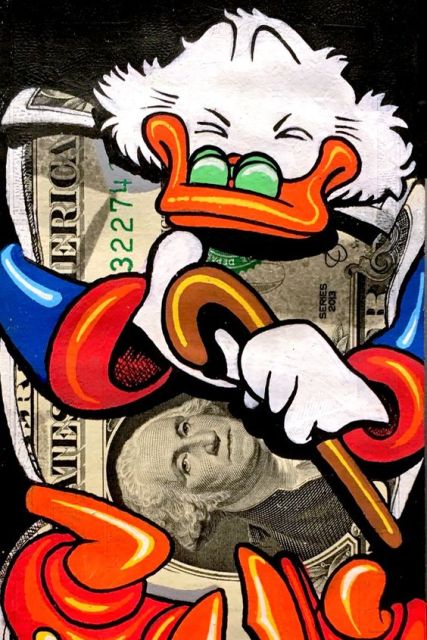 Donald Duck Wall Painting