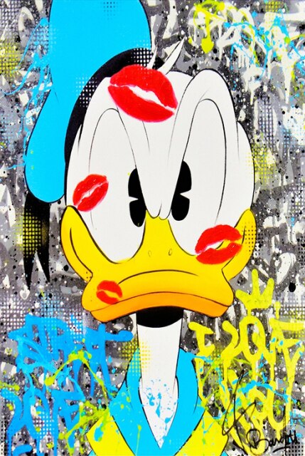 Graffiti Art Disney Mickey Mouse and Donald Duck